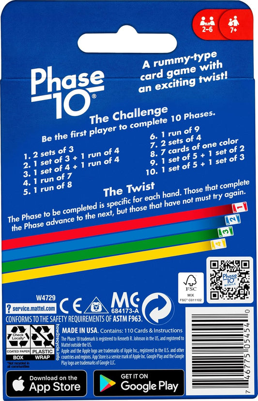 Phase 10 Card Game