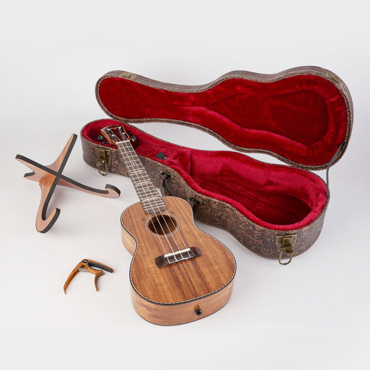 Kayu Acacia Ukulele Bundle