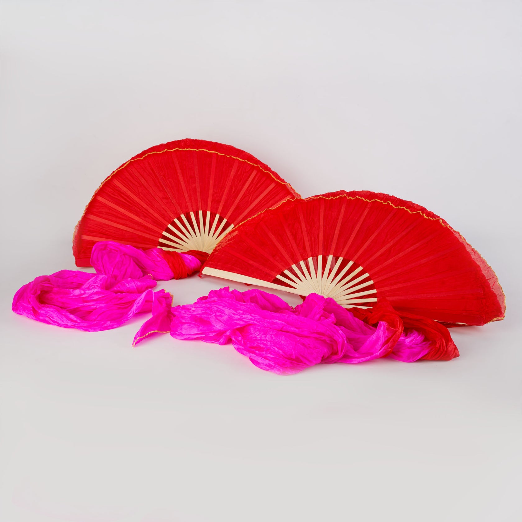 Silk Veil Fans - pair – Threeworlds Australia